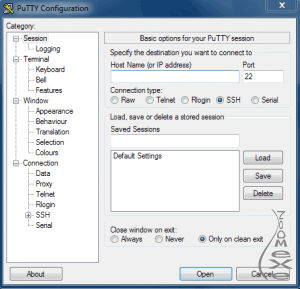 PuTTY 0.62