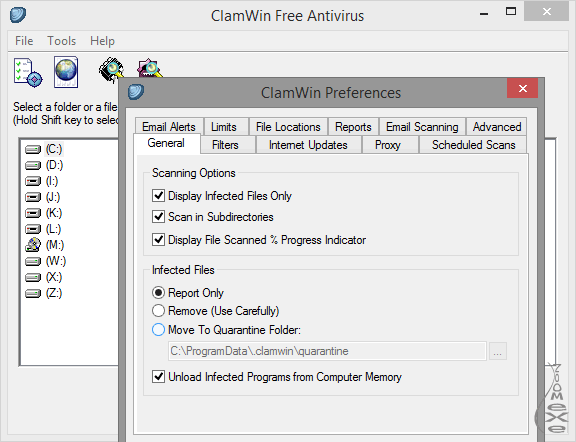 clamwin free antivirus